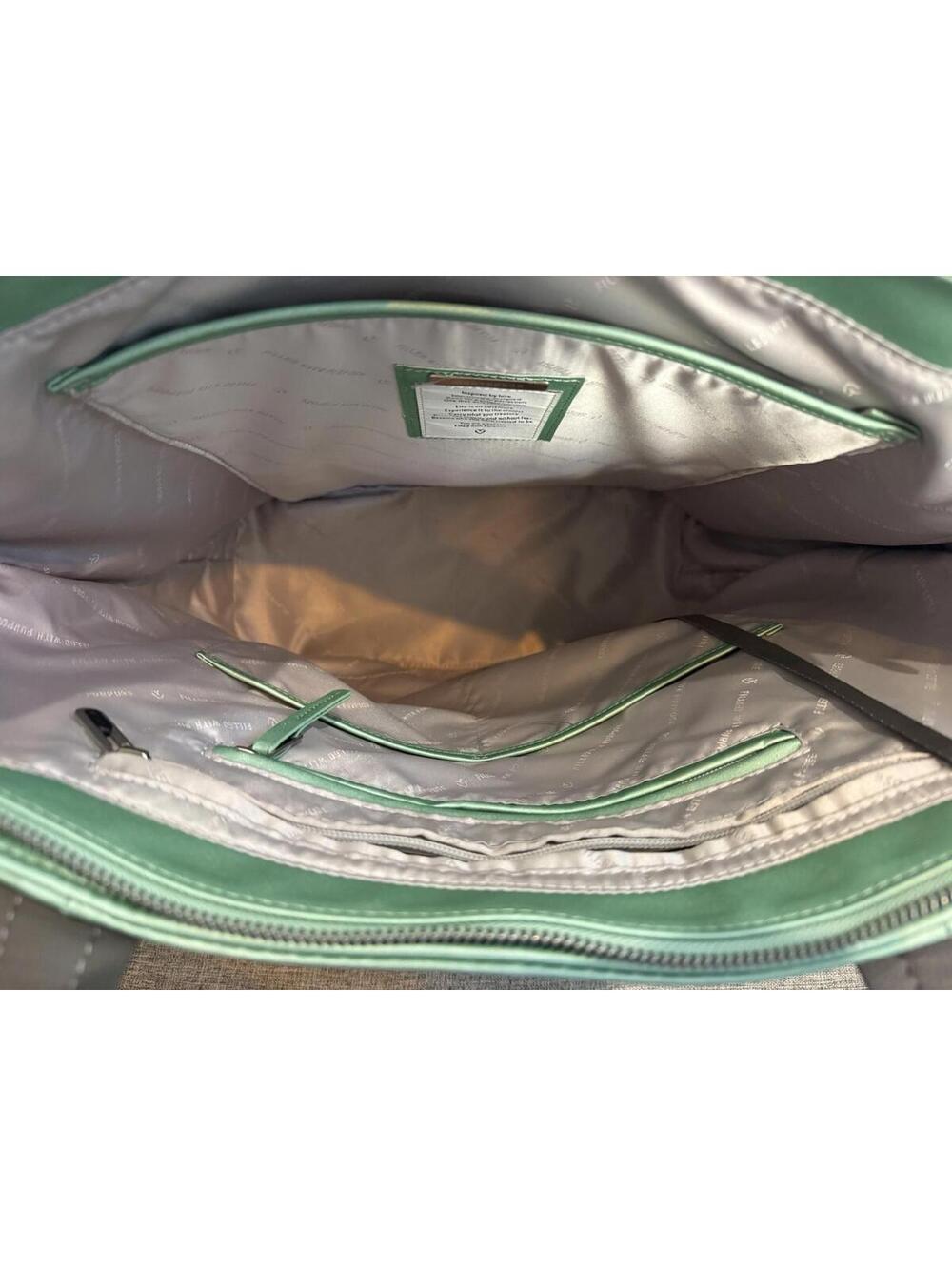 Vessel Signature Baseline Tennis Bag Neo Mint Green Dust Bag Vegan Leather - Picture 6 of 12